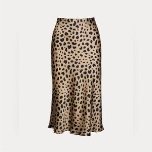Realisation Par Leopard-Print Naomi Silk Midi Skirt